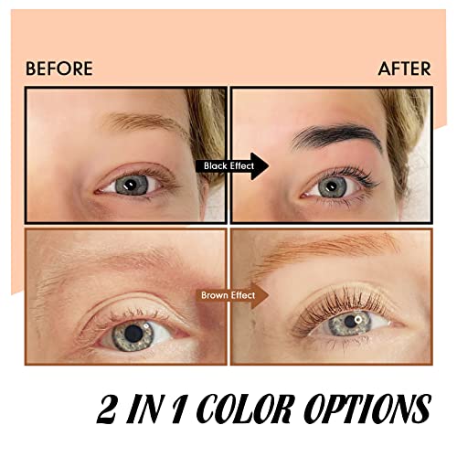 Black Hair Eyebrow Color Kit for Perfect Matching Shades and Easy Application - Image 4
