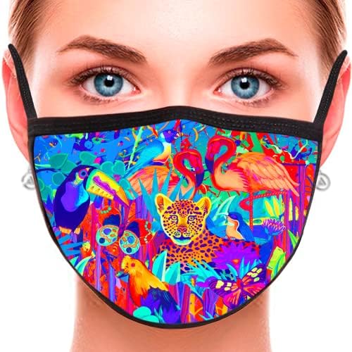 Blacklight mask for vibrant hair.