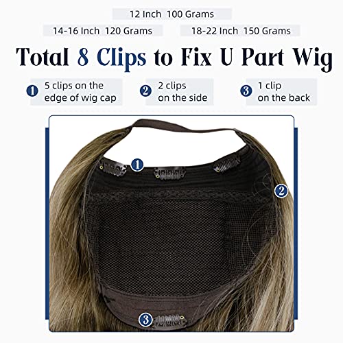 16 Inch Blonde Balayage 100% Human Hair Wig Loose Wave - Image 4
