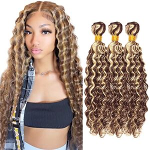 Blonde Wavy Human Hair Extensions