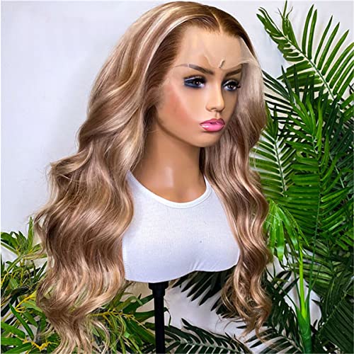 Blonde wig with dark roots, made of human hair. - Image 2