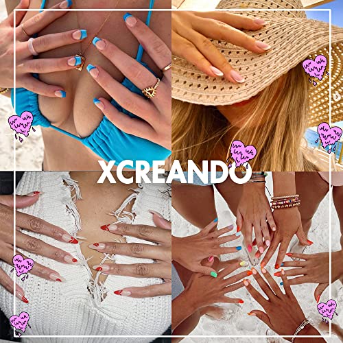 ?Blue Acrylic Nails in Various Shades? - Image 6