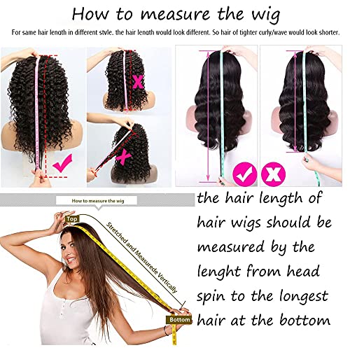 13x4 Lace Front Wig 150% Density Brazilian Virgin Human Hair, Natural Black - Image 8