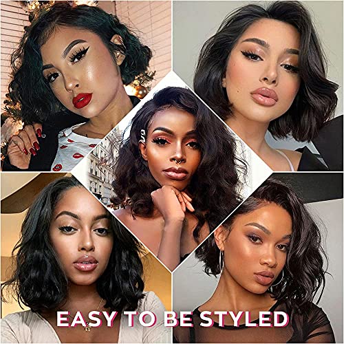 13x4 Lace Front Wig 150% Density Brazilian Virgin Human Hair, Natural Black - Image 9