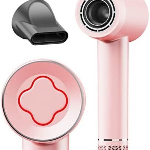 Cold setting on blow dryer for styling hair without heat.