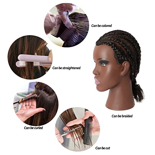 Cosmetology Mannequin Head: Afro American 100% Human Hair Training - Image 6