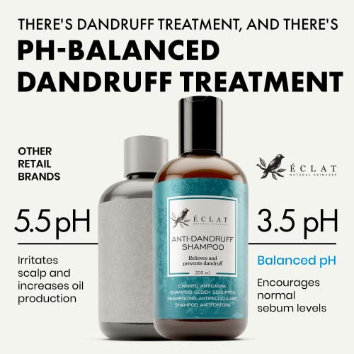 Dermatologist Recommended Anti-Dandruff Shampoo for Flake Control 12 oz Bottle - Image 4