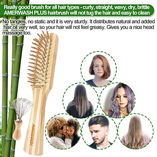 Eco-friendly Bamboo Hair Brush - Image 4
