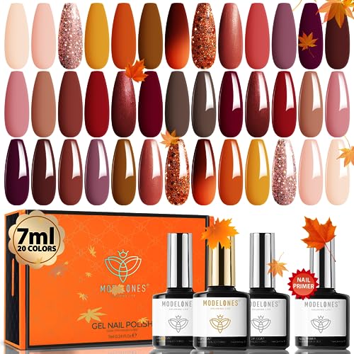 Fall-inspired gel nail polish for trendy autumn looks.