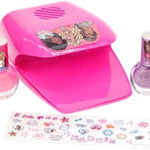 Glitter blow dryer Barbie doll.