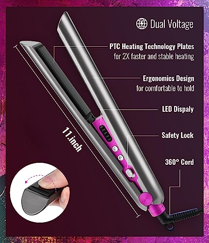 5-Piece Professional Hair Styling Tool Set Dryer Straightener Curling Iron All Hair Types - Image 6