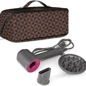 Hair tool attachment for straightening with blow dryer.