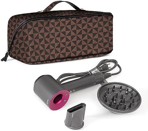 Hair tool attachment for straightening with blow dryer.