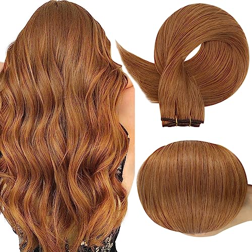 100% Remy Human Hair Weft Extensions Natural Black 20 Inch Length