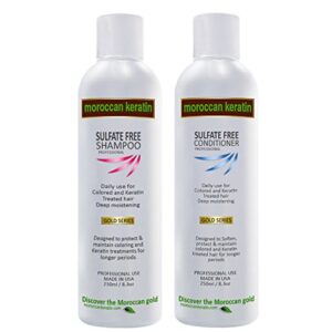 Keratin-infused shampoo with nourishing Argan oil.