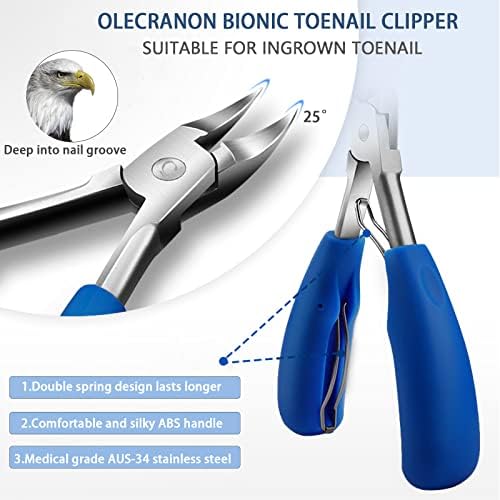 Large Ergonomic Toenail Clipper for Effortless Trimming of Thick Nails - Image 3