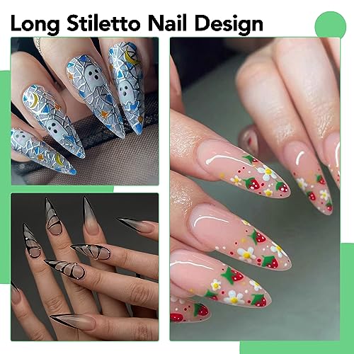 Long Acrylic Nails: 8 Inches - Image 2