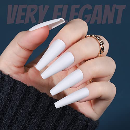 Long Ballerina Acrylic Nails - Image 4