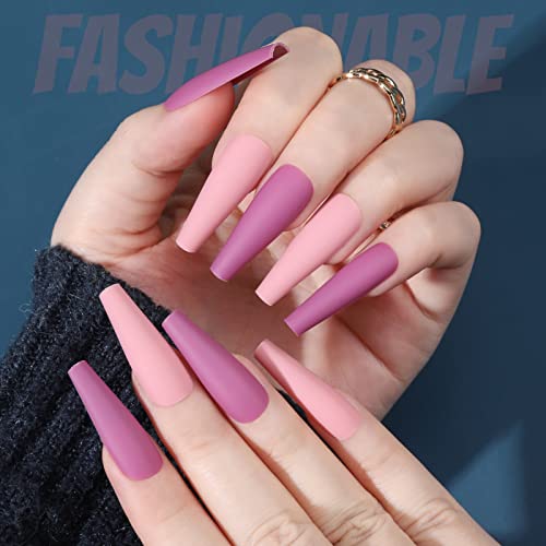 Long Ballerina Acrylic Nails - Image 5