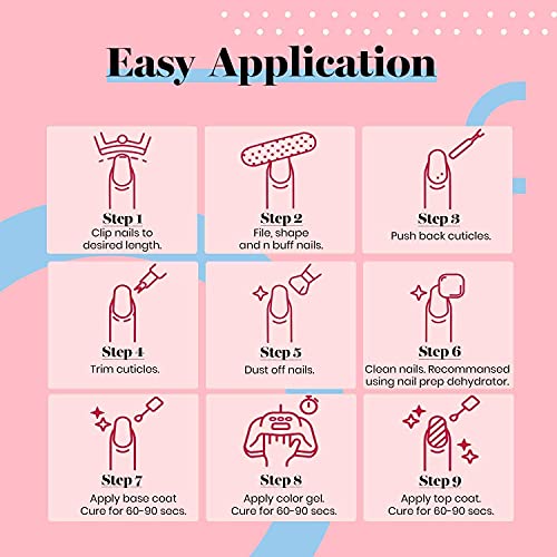 Maroon Gel Nail Polish Starter Kit by Beetles - Image 8