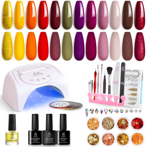 Maroon Gel Nail Polish Starter Kit by Beetles - Image 9