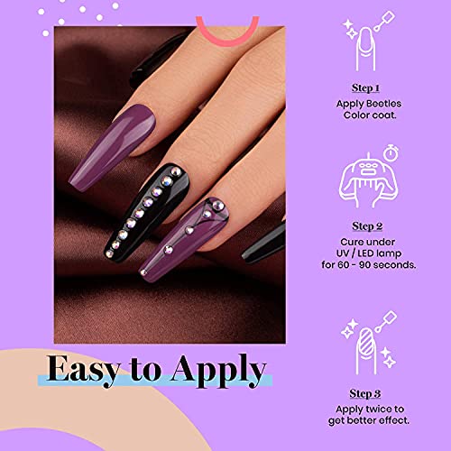 Maroon Gel Nail Polish Starter Kit by Beetles - Image 5