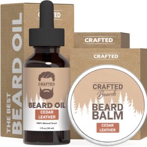 Nourishing Natural Beard Balm Leave-In Conditioner for Softening and Styling 2 oz Jar