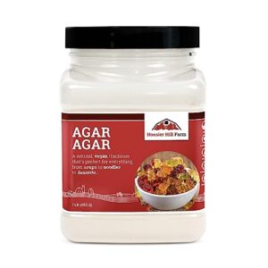 Natural hair gel made with agar agar.