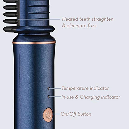 Portable hair brush with built-in battery for easy styling. - Image 2