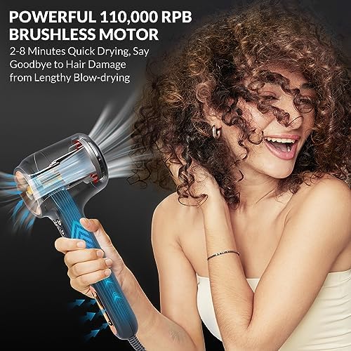 Round brush attachment for blow dryer. - Image 2