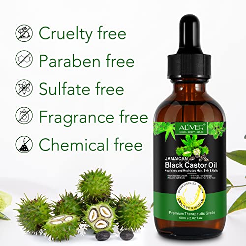 SJ Creations Castor Oil Hair Serum 100ml for Healthy Shiny Hair - Image 8