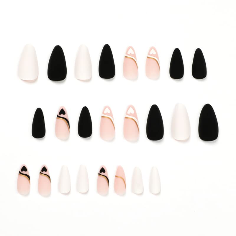 Chic White Stiletto Acrylic Nail Tips Extra Long Size Medium - Image 2