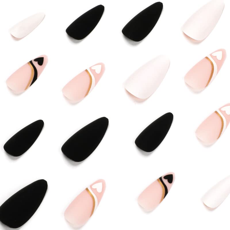 Chic White Stiletto Acrylic Nail Tips Extra Long Size Medium - Image 3