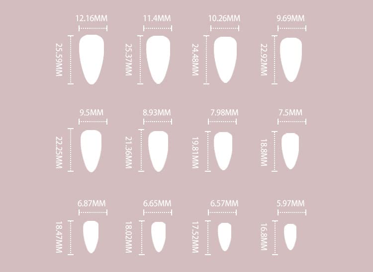 Chic White Stiletto Acrylic Nail Tips Extra Long Size Medium - Image 6