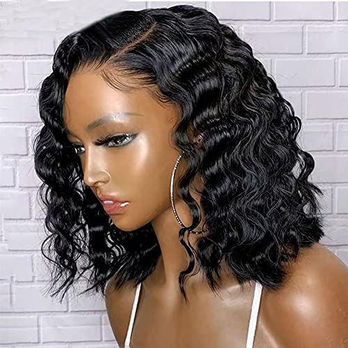 13x4 Wet & Wavy 100% Human Hair Lace Front Wig Natural Black - Image 4