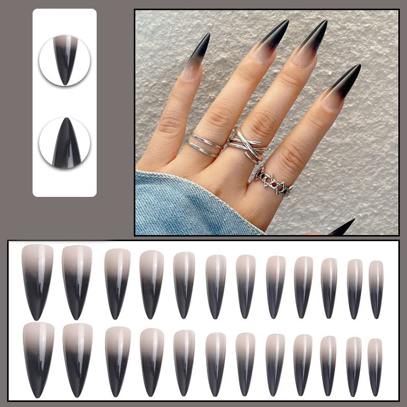 Elegant White Acrylic Nails for Dark Skin Tones - Set of 24 - Image 2