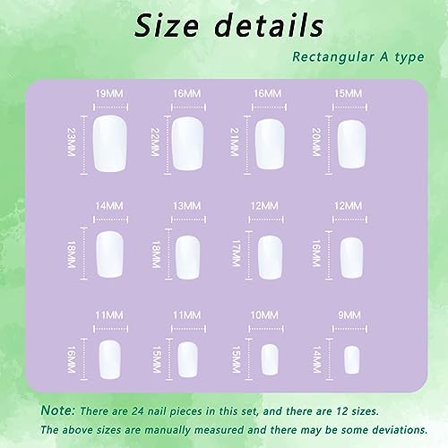 White acrylic nails for a clean and classic look. - Image 2