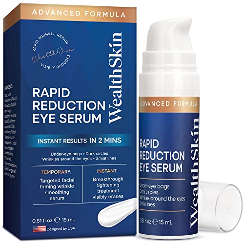 Wrinkle-reducing eye cream available at drugstore.
