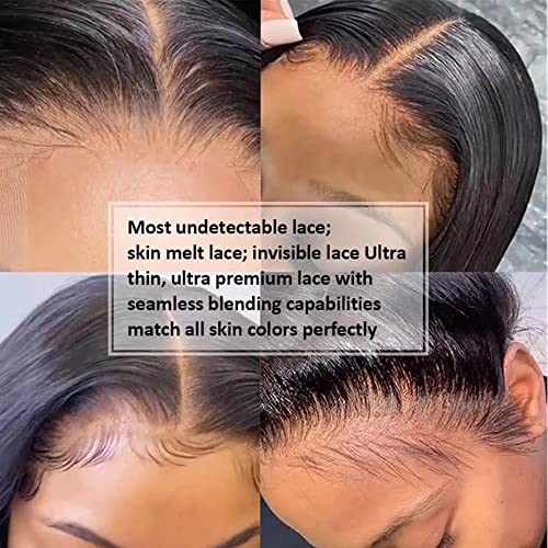 Yaki Human Hair Lace Front Wig - Natural Black, 150% Density - Image 5