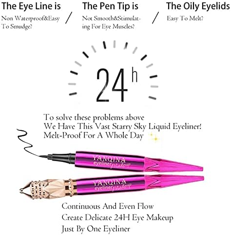 Bold Yellow Black Eyeliner Kit, Effortless Application for Stunning Eye Looks - Image 6