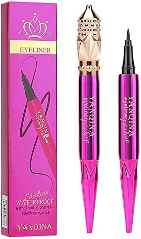 Bold Yellow Black Eyeliner Kit, Effortless Application for Stunning Eye Looks