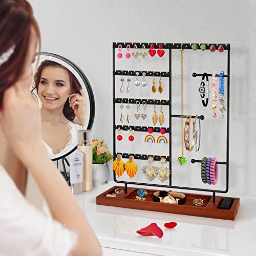 Nail Polish Display Rack 5-Tier Wooden Wall Mounted Organizer - Image 2