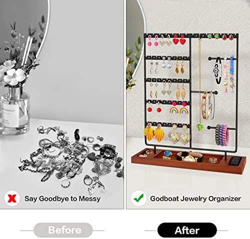 Nail Polish Display Rack 5-Tier Wooden Wall Mounted Organizer - Image 5