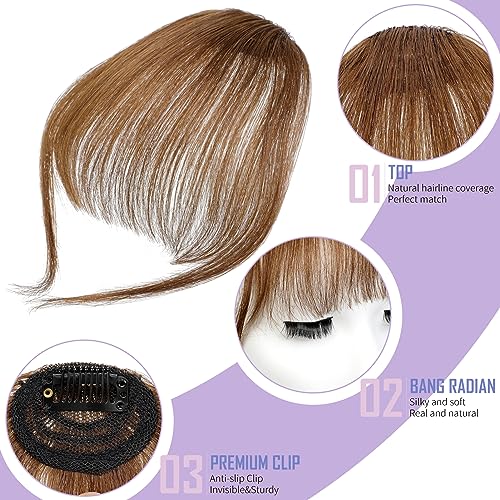 Women's Natural Human Hair Toupee 10x12 inch Brown - Image 2