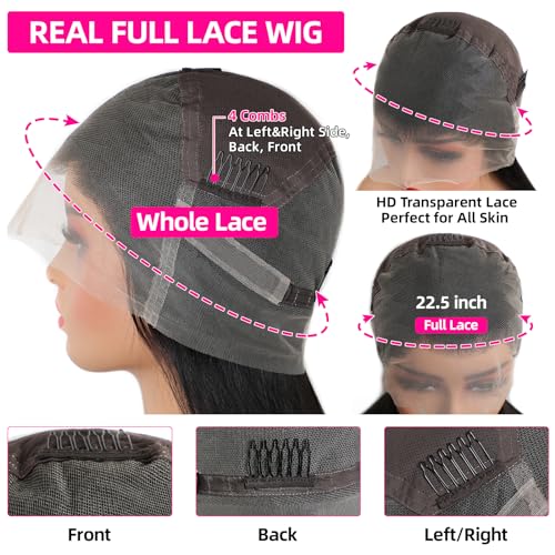 100% Human Hair Full Lace Wig - Image 2