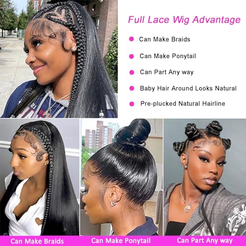 100% Human Hair Full Lace Wig - Image 6
