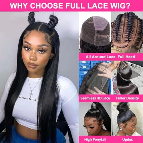 100% Human Hair Full Lace Wig - Image 9
