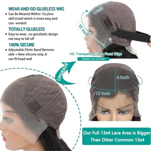 100% Virgin Human Hair Wig for Women Natural Look 150% Density Adjustable Cap - Image 6