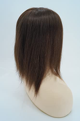 18 Inch Silk Base Natural Human Hair Topper for Seamless Hair Enhancement - Image 7