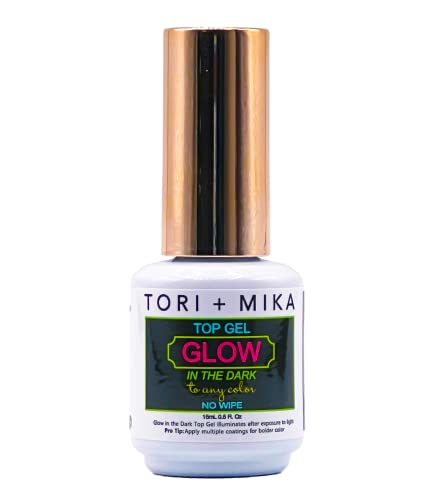 Glow-in-the-dark acrylic nails for a fun nighttime look.